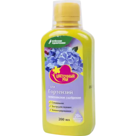 Комплексное удобрение «Цветочный рай» для гортензий