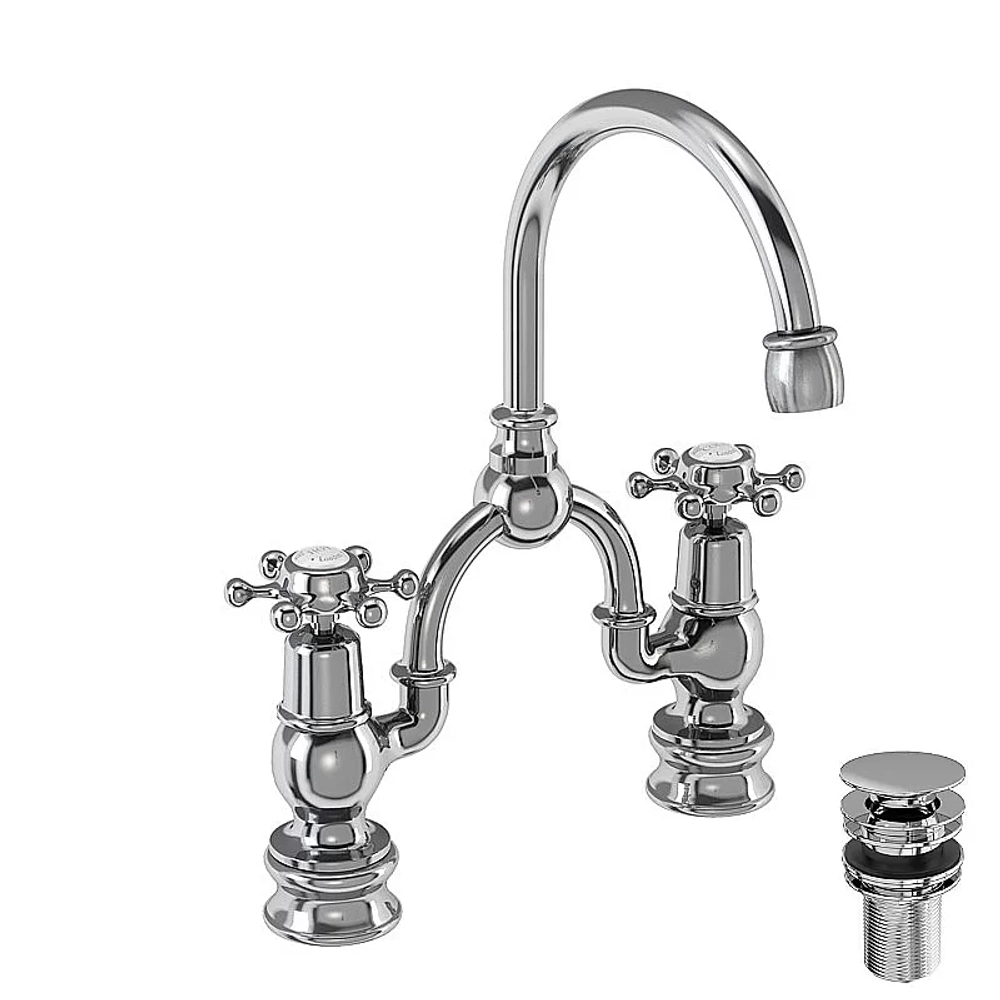 Смеситель для раковины Burlington Regent BIR27+W11