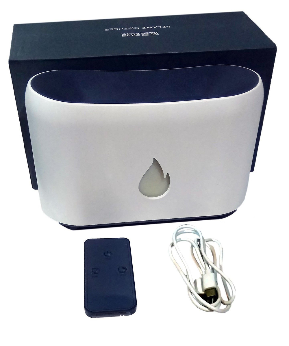 Светильник с увлажнителем эффект камина Flame Diffuser, белый