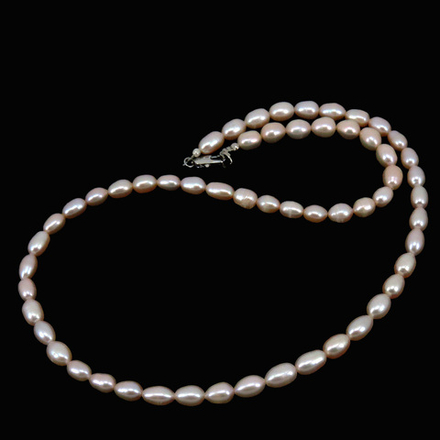 Бусы "Персик" жемчуг кремовый