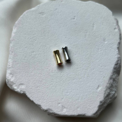 11413-з Бусина "Косточка" 11*5мм, позолота