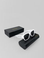 Очки 148 прямоугольные с широкой оправой и надписью на дужках