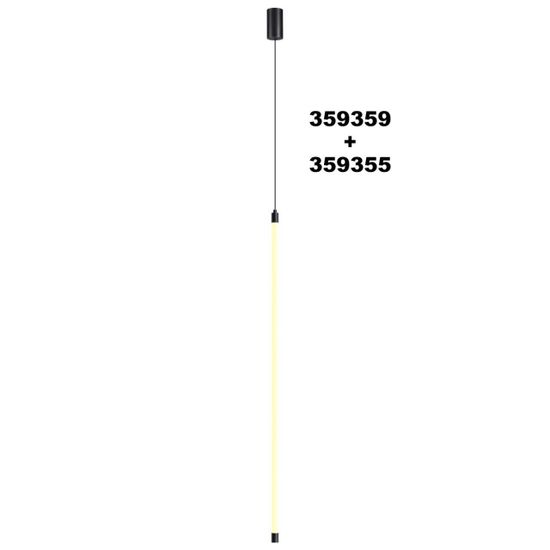 359355 KONST NT24 050 черный Светильник линейный светодиодный IP20 LED 15W 170-265V 3000K 1232Лм VITZ