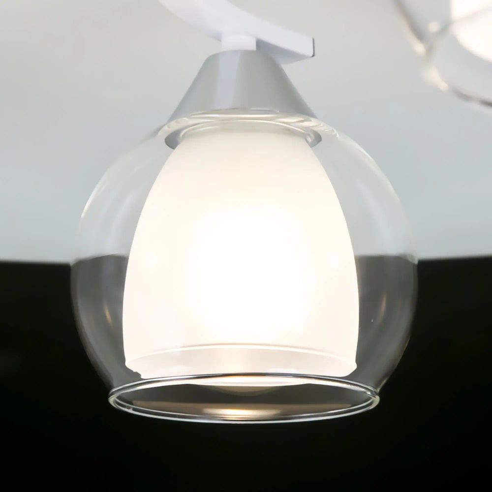 Citilux Кристи CL152150 Люстра потолочная Белая Хром