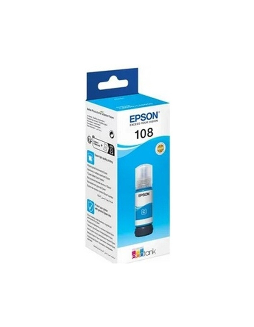 Чернила EPSON C13T09C24A Картридж 108 EcoTank Ink для Epson L8050 / L18050, Cyan 70ml