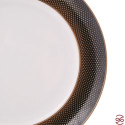 Набор тарелок Falkenporzellan Deluxe Shape - Rio Black Gold 22,5 см (6 шт)