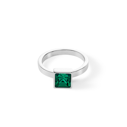 Кольцо Coeur de Lion Dark Green-Silver 0500/40-0548 60