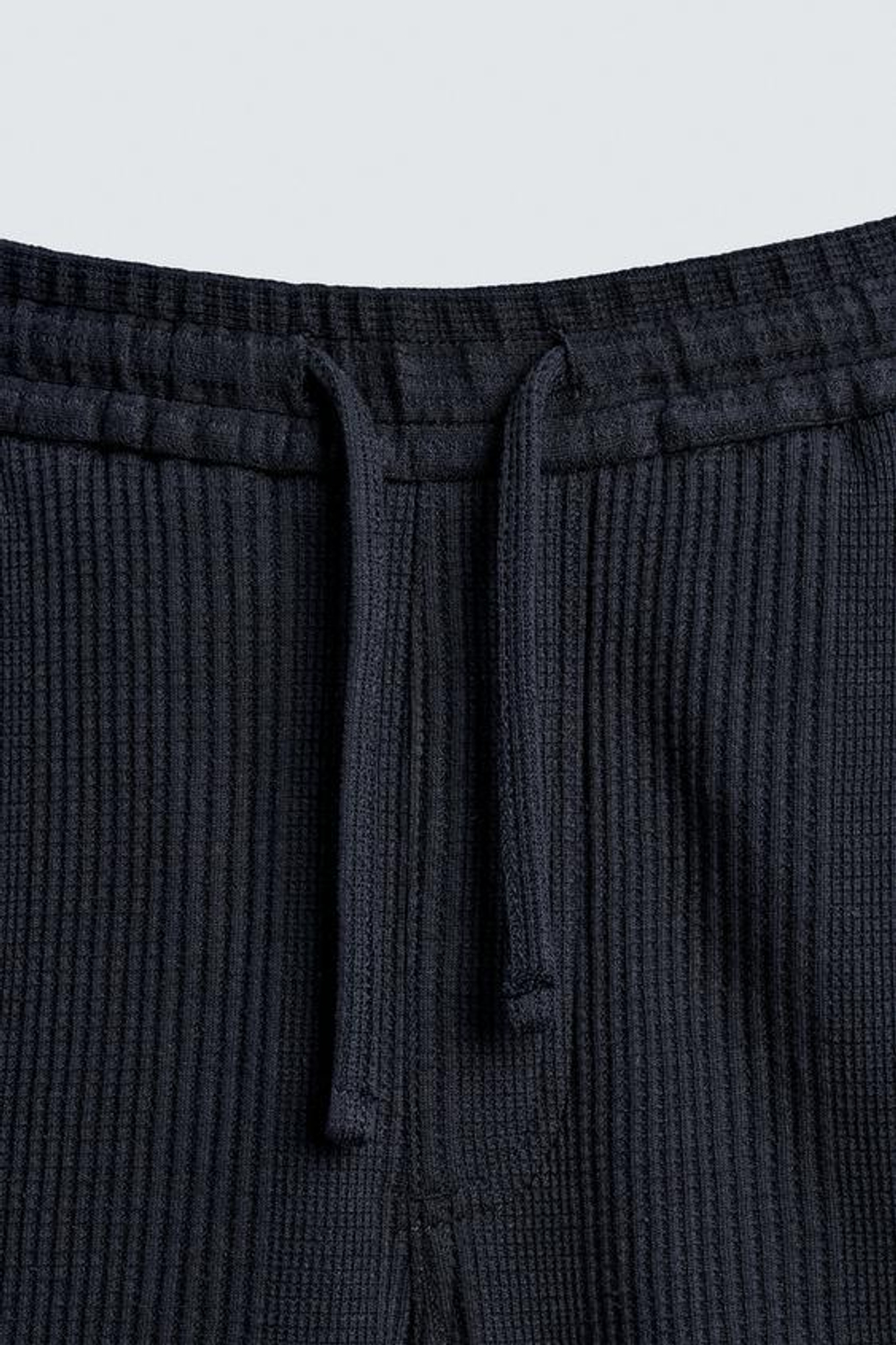 ZARA ШОРТЫ RELAXED FIT ИЗ РЕЛЬЕФНОЙ ТКАНИ, ЦВЕТ НОЧНОГО НЕБА