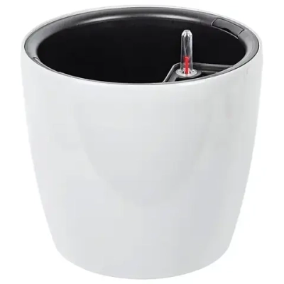 Кашпо АНФА D280мм с вставкой и с автополивом Белый
