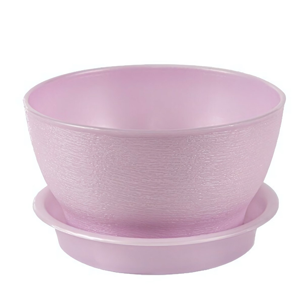 Кашпо "Фиалочка" с поддоном 0,8л (сиреневый)