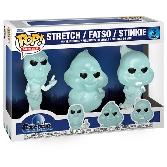 Фигурка Funko POP! Movies Casper 30th Ghostly Trio Stretch/Fatso/Stinkie 3PK 86337 / Фигурка Фанко ПОП! по мотивам фильма "Каспер", Стретч, Фатсо и Стинки