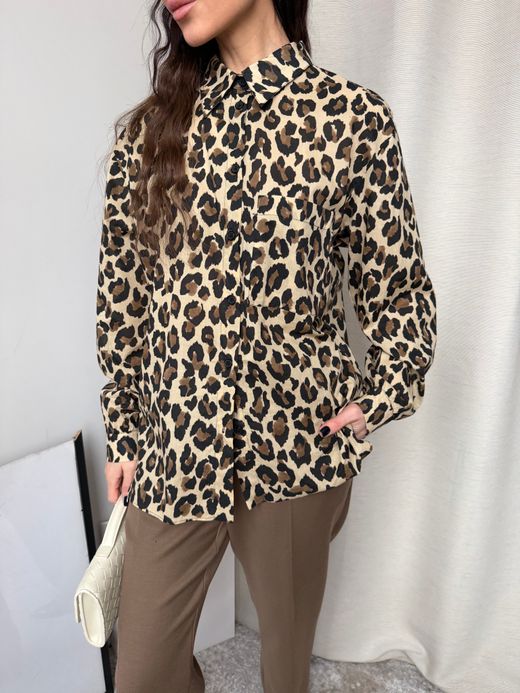 Рубашка хлопковая Zara, M