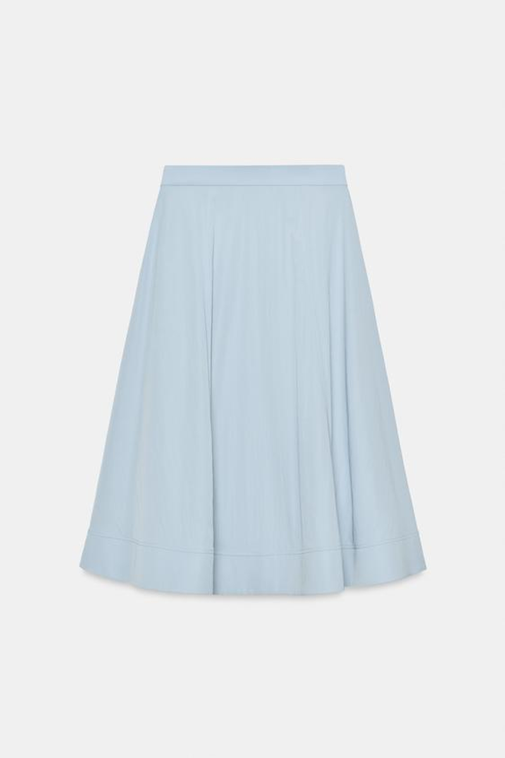 ZARA ЮБКА МИДИ-КЛЕШ — ZW COLLECTION, ГОЛУБОЙ
