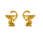 Эмблема петличная Медицина н/о золотая (комплект)