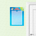 Табличка Наши кроватки с карманом А4 Градиент