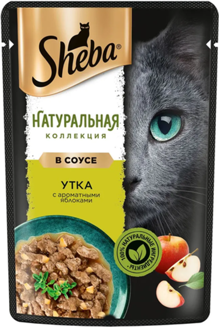 Sheba Natures Утка с Яблоками 75г.*28шт.