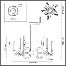 Подвесная люстра Odeon Light Lark 5431/30L