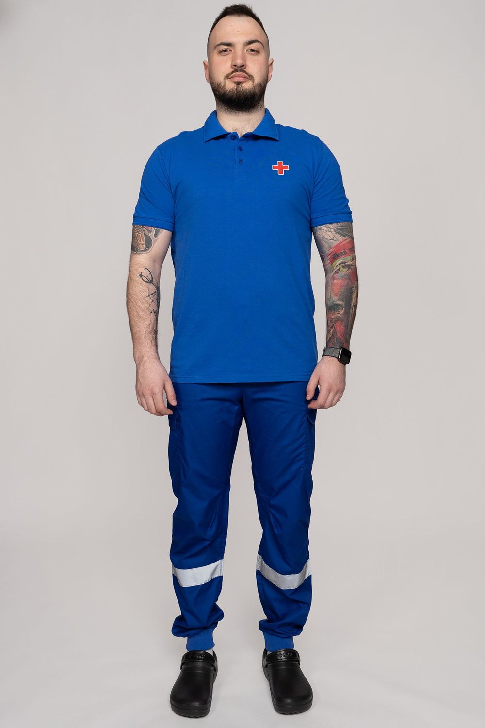 Брюки-джоггеры летние мужские Скорая помощь MedicLine цв. ВАСИЛЕК