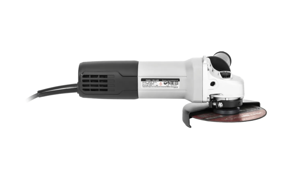 УШМ Интерскол УШМ-125/650, 650Вт, 22мм, 11000об/мин, 125мм, 2.1кг