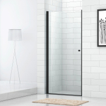 Душевая дверь Cezares Eco 70 ECO-O-B-1-70-C-NERO профиль Черный матовый стекло прозрачное