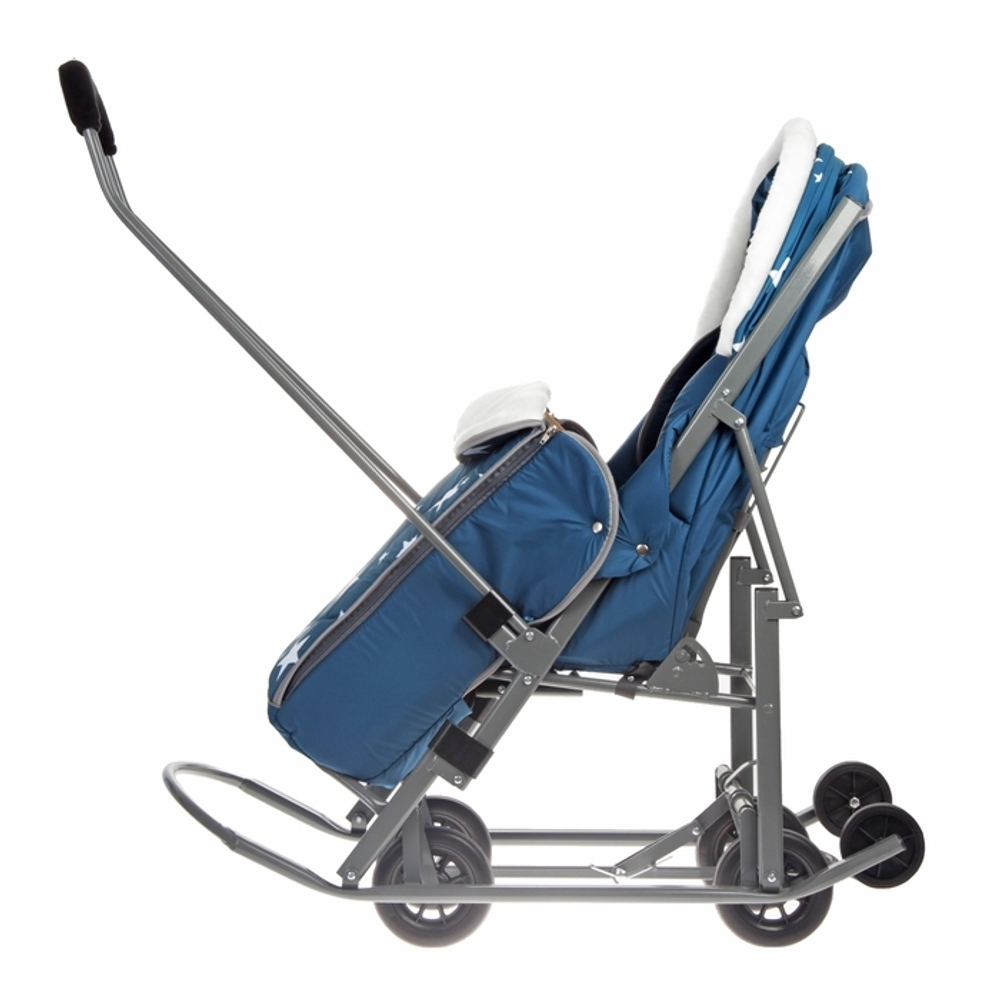 Санки-коляски Pikate "Звезды" Аквамарин