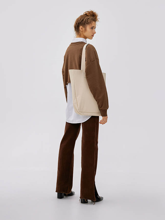 сумка шоппер бежевый