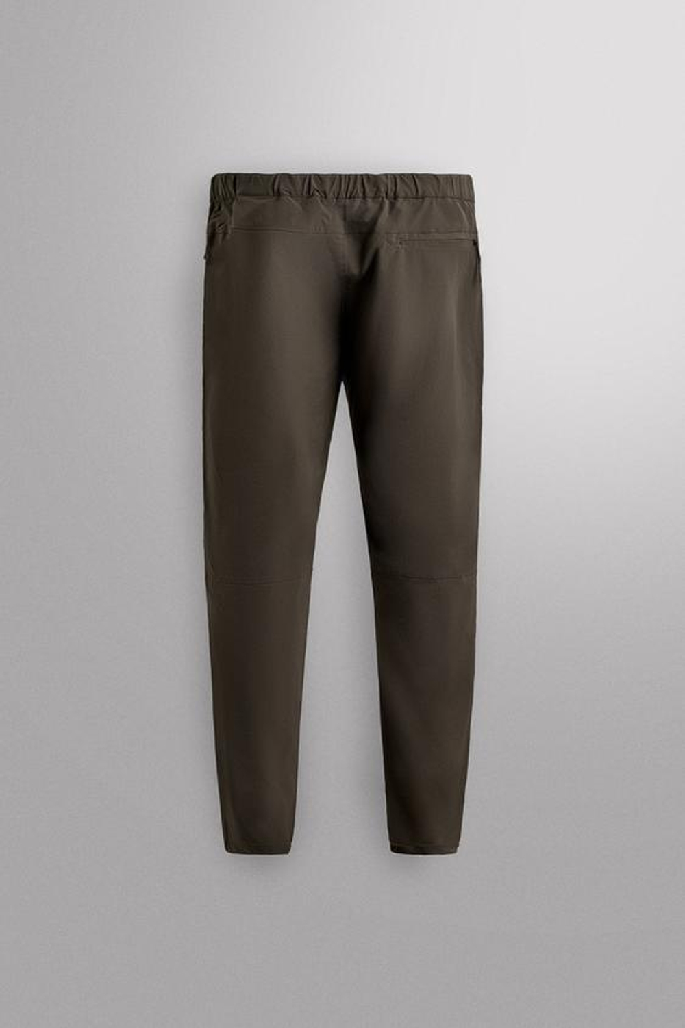 ZARA БРЮКИ ИЗ ВЫСОКОТЕХНОЛОГИЧНОЙ ТКАНИ С РЕМНЕМ, ТЕМНО-КОРИЧНЕВЫЙ