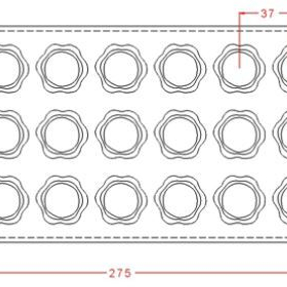 97 | Форма для шоколадных изделий (275*135 мм)