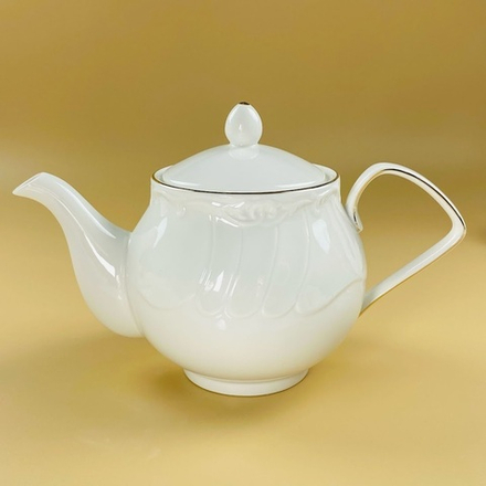 Lenardi 109-249 Чайник заварочный 1200мл КРОКУС ЗОЛОТО в под.уп.(х12)Фарфор