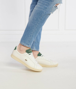 Кожаные кроссовки court Lacoste - кремовый(747SMA0042)