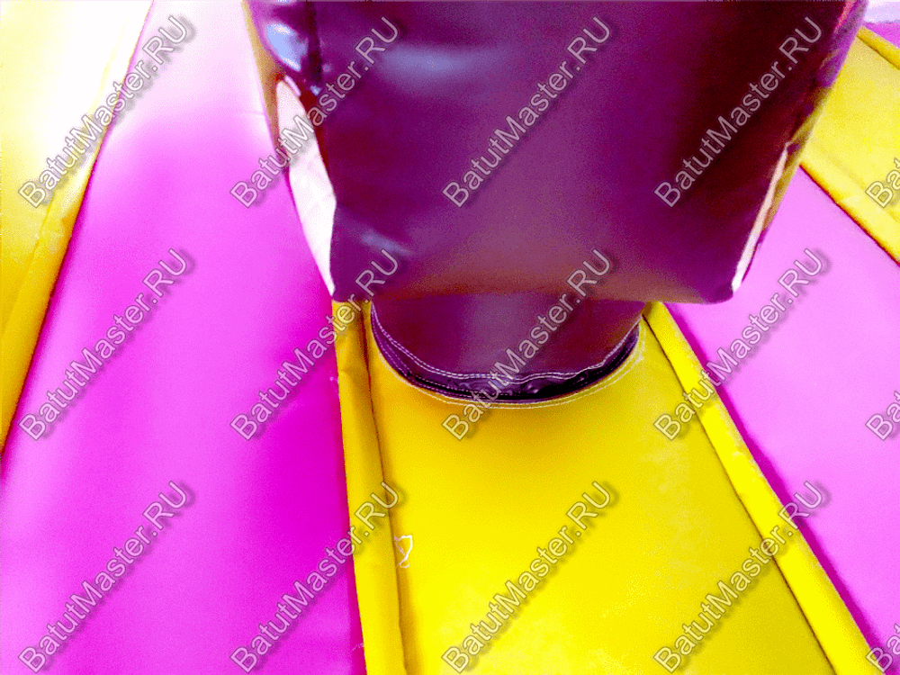 Коммерческий надувной батут "Мороженое розовое" 6*4*2,8 м