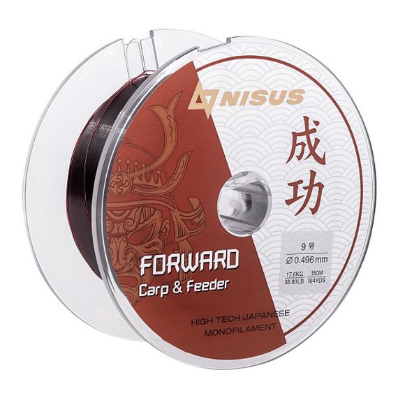 Леска FORWARD Carp&Feeder brown 0,496mm/150m Nylon (N-FCF-0496-150) Nisus