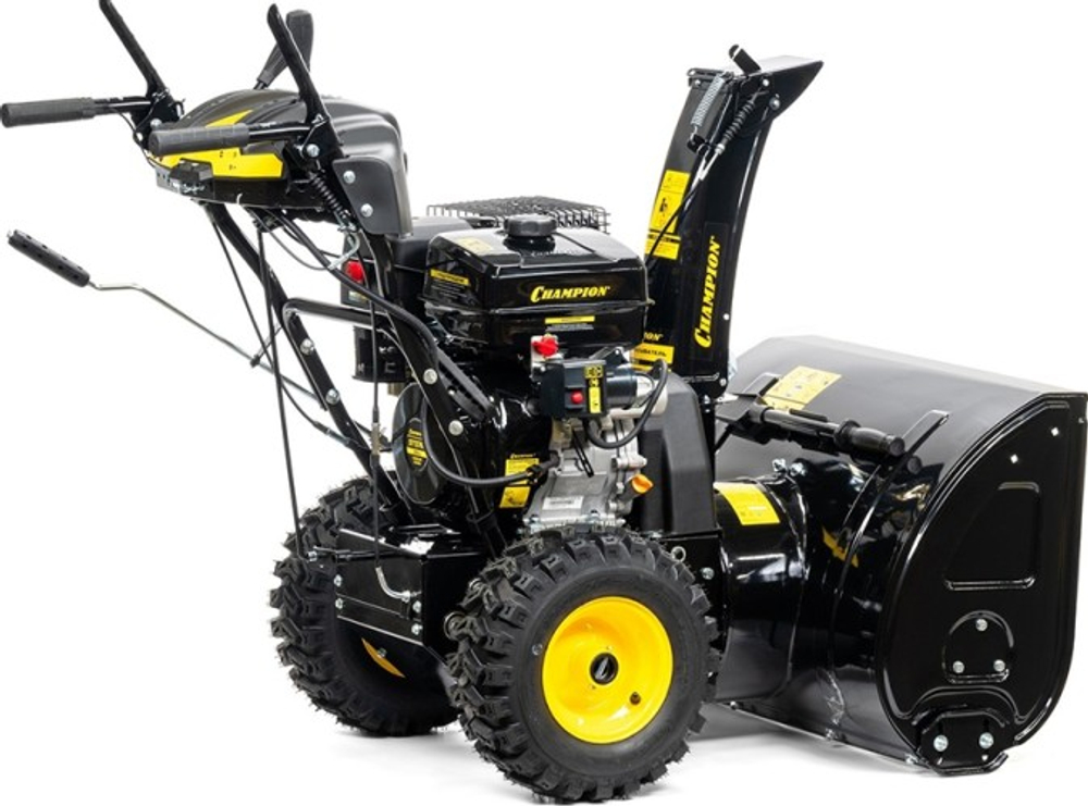 Снегоуборщик бензиновый электростартер выброс 15 м CHAMPION ST1376E