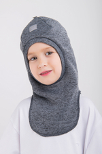 Шлем утепленный "Темно-серый меланж"