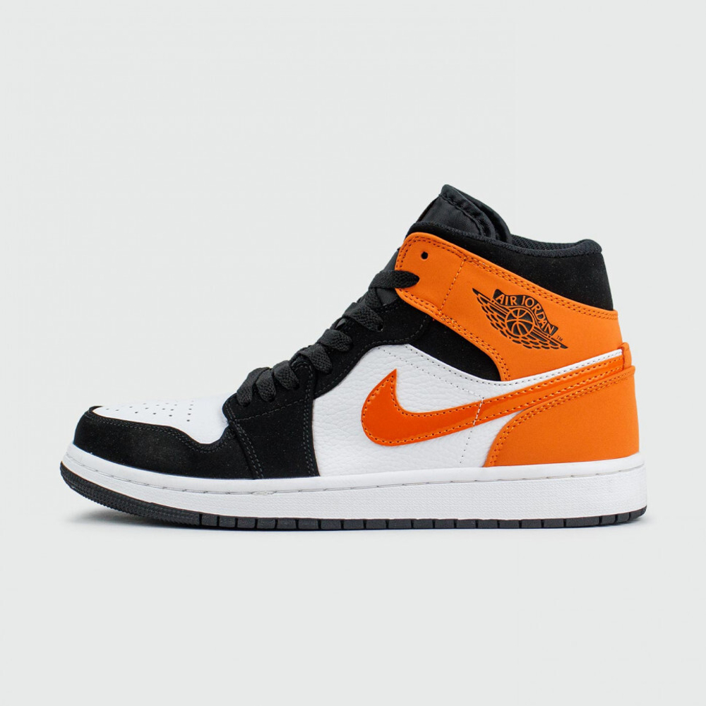 кроссовки Air Jordan 1 White / Black / Orange