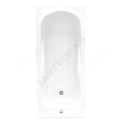 Ванна акриловая Каледония 170х75см без ножек Santek 1.WH30.2.391