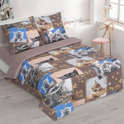Детское постельное белье 1,5 спальное Замурчательная жизнь 112 АРТПОСТЕЛЬ