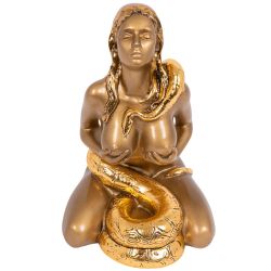 Скульптура Девушка со змеей Бронза