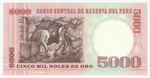 Peru, 5 000 Soles de Oro, 1985, UNC (Pick 117)