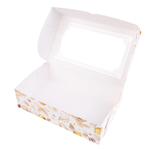 Упаковка для зефира и пирожных с окном "Шишки" 25*15*7 см