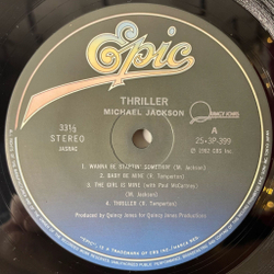 Винтажная виниловая пластинка LP Michael Jackson Thriller (Japan 1982) (Obi) Beat It