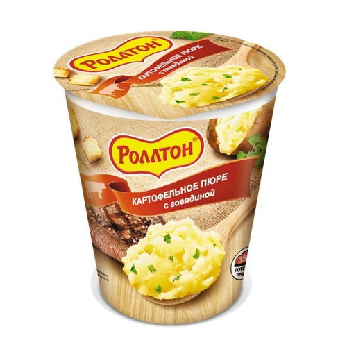 Роллтон Пюре Картофельное с Говядиной 55гр