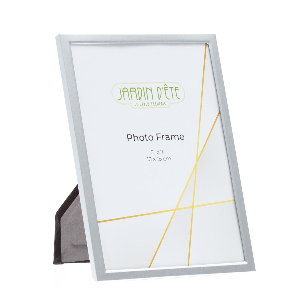 Фото рамка для фотографии Jardin D&#39;Ete алюминий стекло, цвет серебристый матовый размер фото 13х18 см в фирменной коробке с гарантией