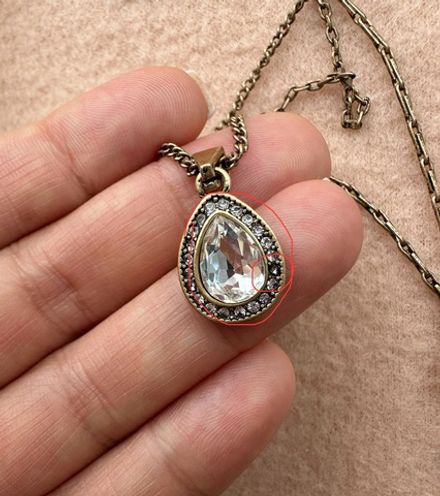 Кулон "Сердце-Винтаж "Alexander McQueen" на цепочке (уценка)