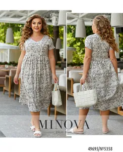 Платье 5358-серый Minova