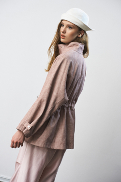 Жакет-парка 1310 розовый