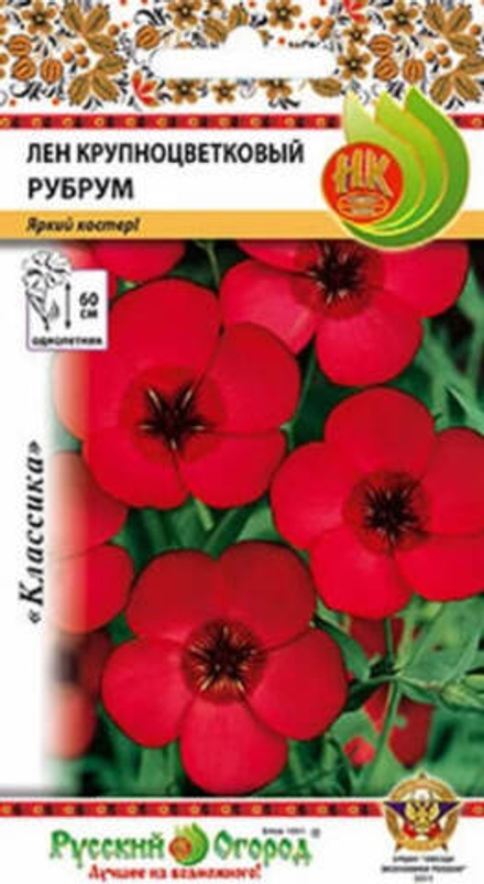 Лен Рубрум крупноцветковый  0,5гр НК