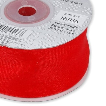 Лента капроновая 3 мм, цв.036 красный