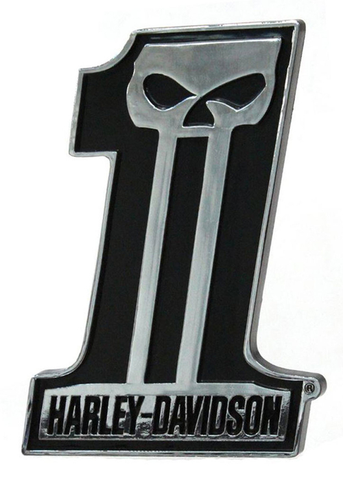 Наклейка #1 Skull Dark Custom Harley-Davidson