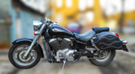 Чехол для мотоцикла HONDA SHADOW 750, серебристый, вес 576 гр.